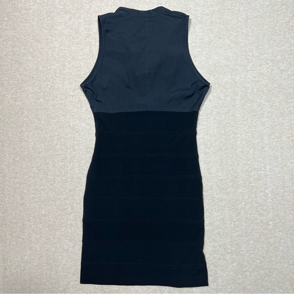 Zara Woman sleeveless black mini dress Sz.Med. lined•side zip• LBD - Picture 2 of 9